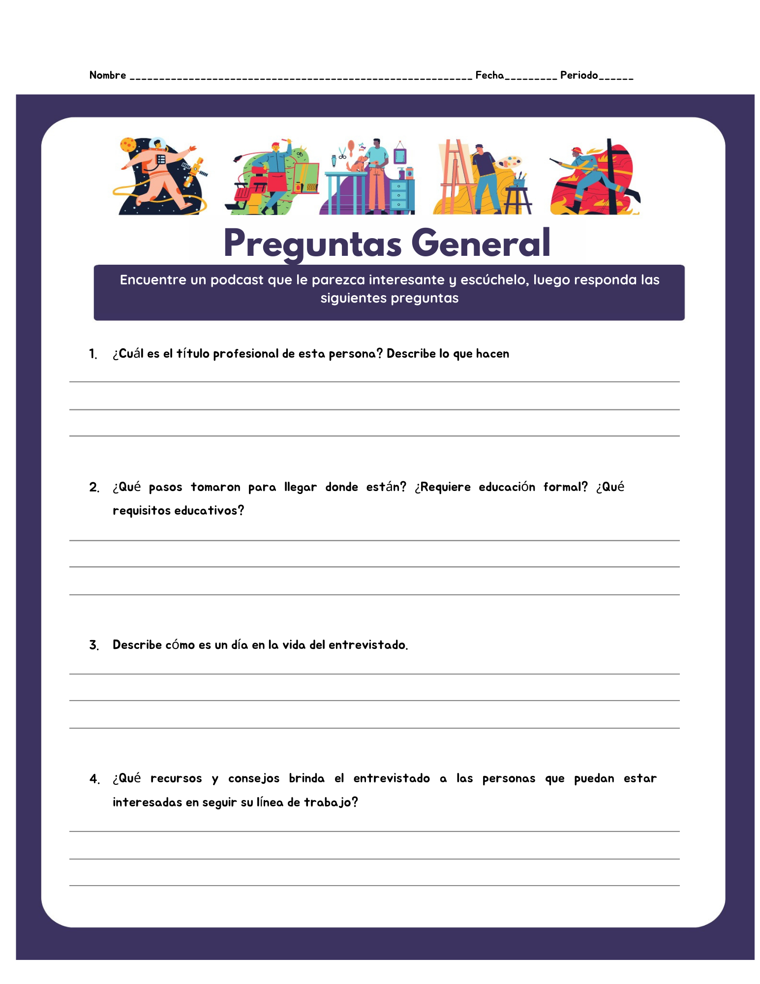 What to Be Podcast Handout #1